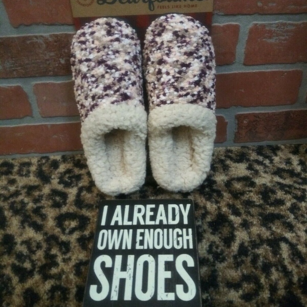 Dearfoams Memory Foam Women's Multi Knit Clog Slippers Loungewear NWT Size 5-6